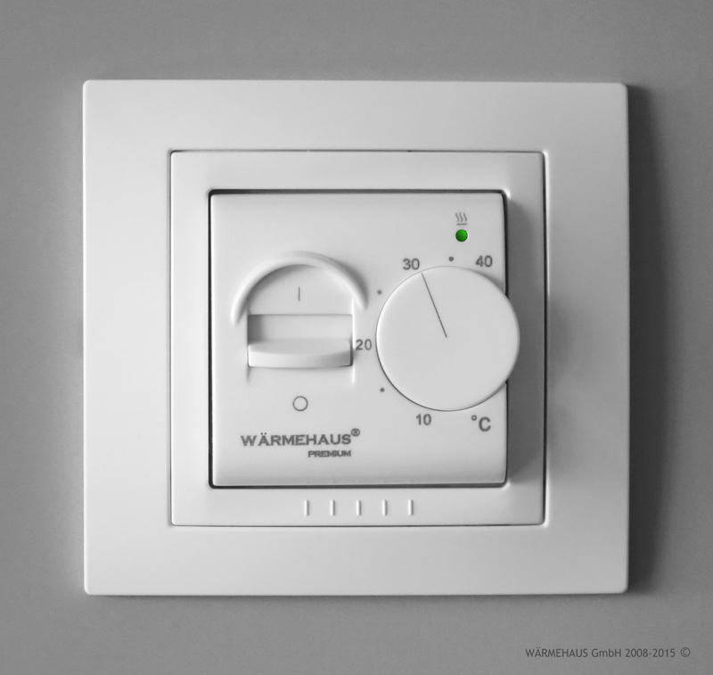 Termostat WARMEHAUS BASIC WH700 standardní rámeček. Barva bílá.